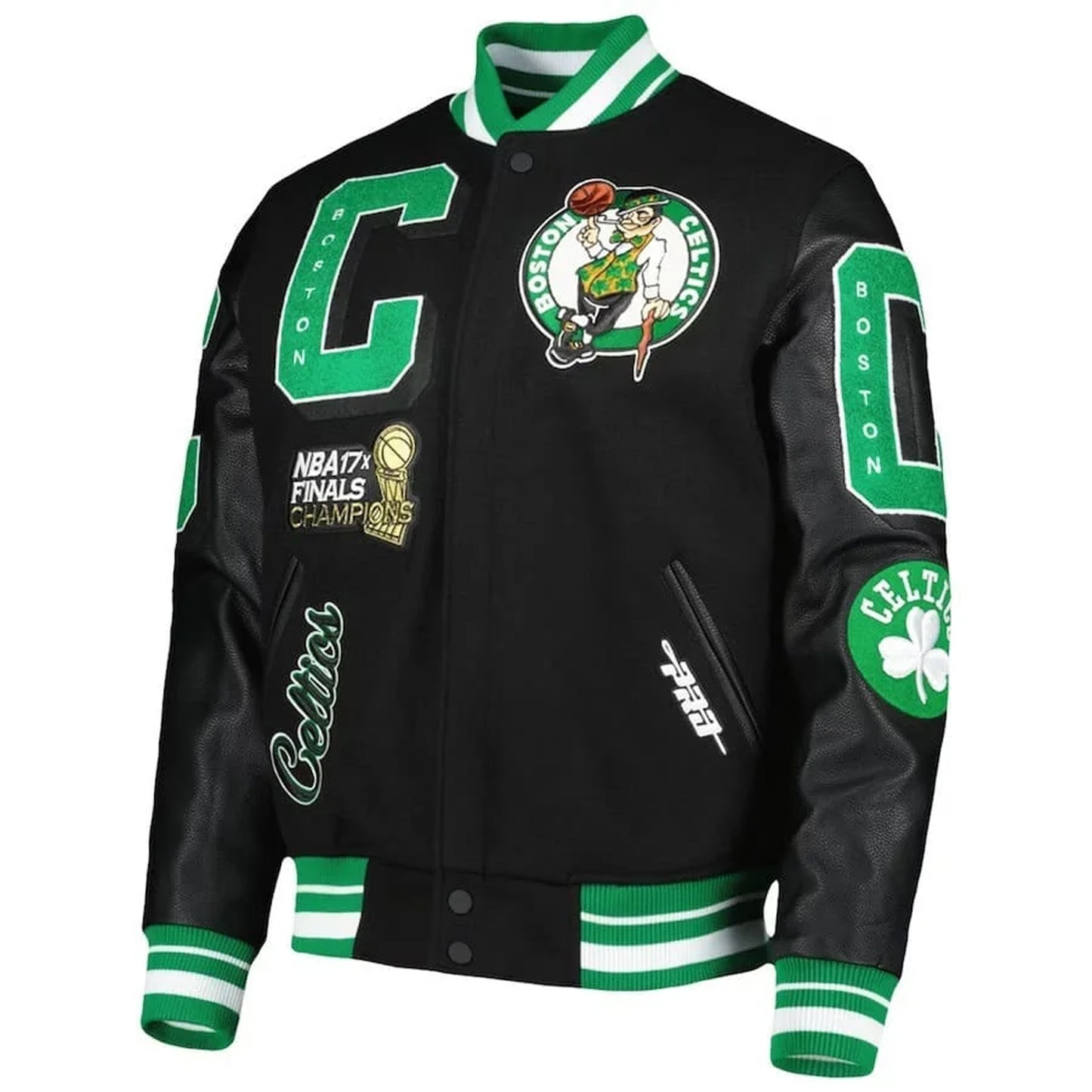 Men's Boston Celtics 17x NBA Finals Champions Varsity Jacket