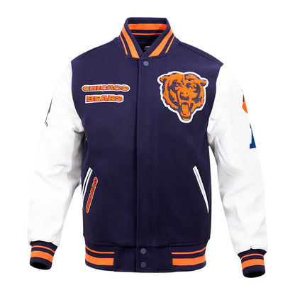 Men's Chicago Bears Pride Classic Mashup Varsity Jacket