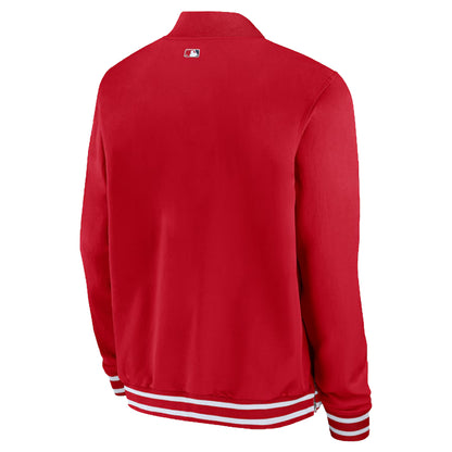 Men’s Los Angeles Angels Red Full-Zip Bomber Jacket