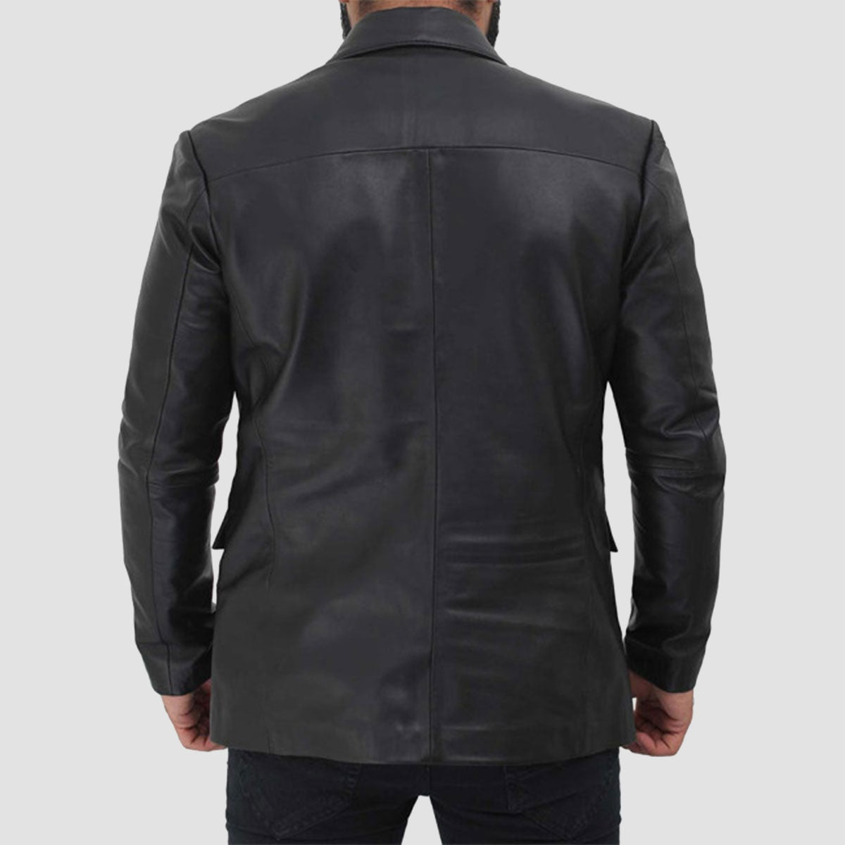 Leather coat for men.