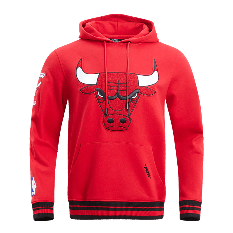 Mens Chicago Bulls Retro Classic Red Hoodie