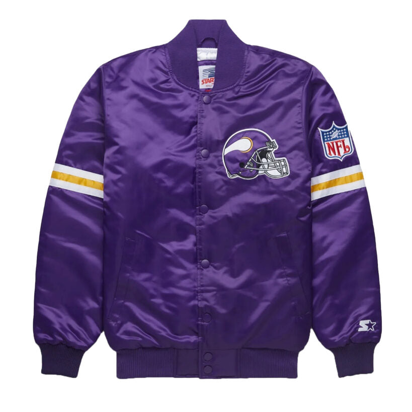 Men’s Minnesota Vikings Vintage Satin Varsity Jacket