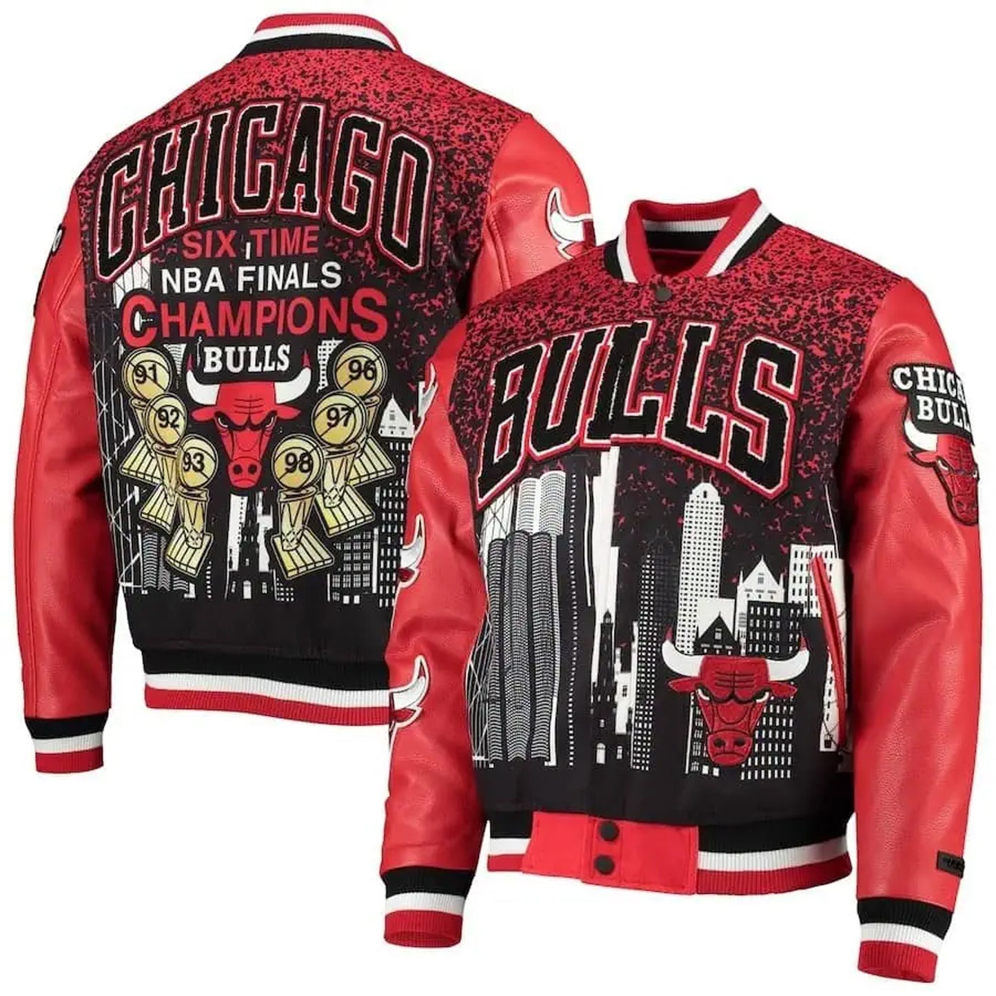 NBA Chicago Bulls Six-Time NBA Finals Champions Jacket