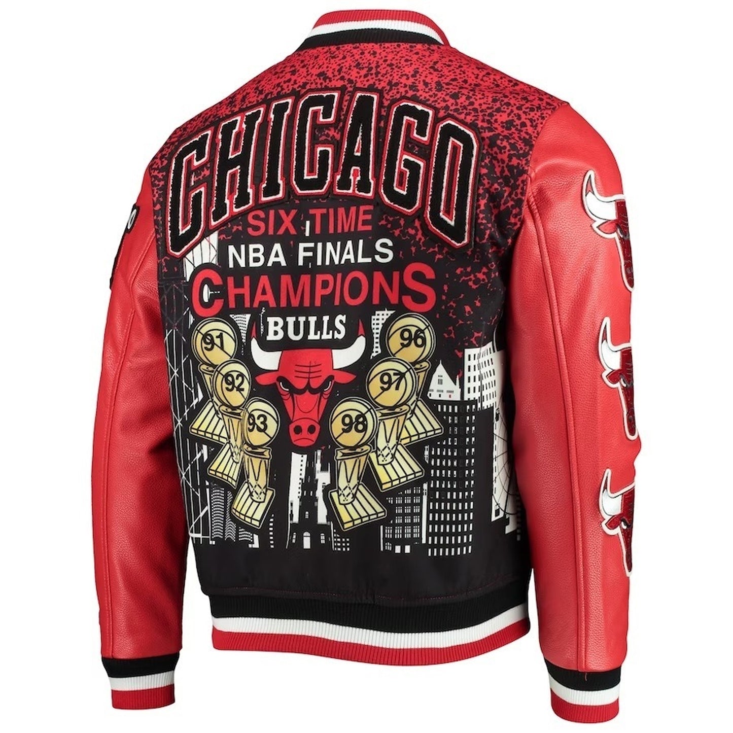 NBA Chicago Bulls Six-Time NBA Finals Champions Jacket