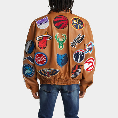 Jeff Hamilton NBA Collage Jacket 