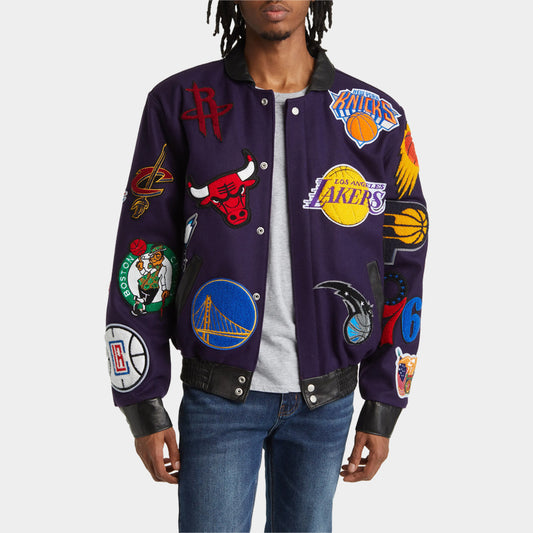 Jeff Hamilton NBA Collage Wool Jacket 