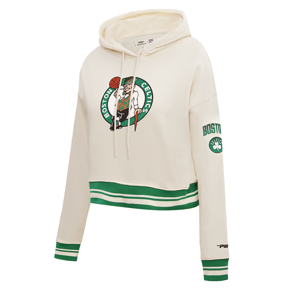 NBA Boston Celtics Retro Womens Cropped Hoodie