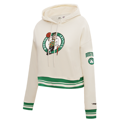 NBA Boston Celtics Retro Womens Cropped Hoodie