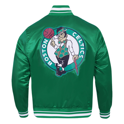 NBA Boston Celtics Script Tail Satin Jacket