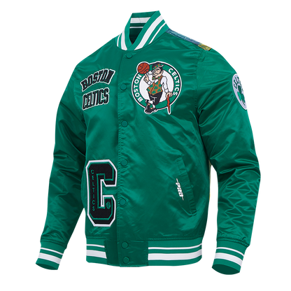 NBA Boston Celtics Sublimated Green Satin Jacket 