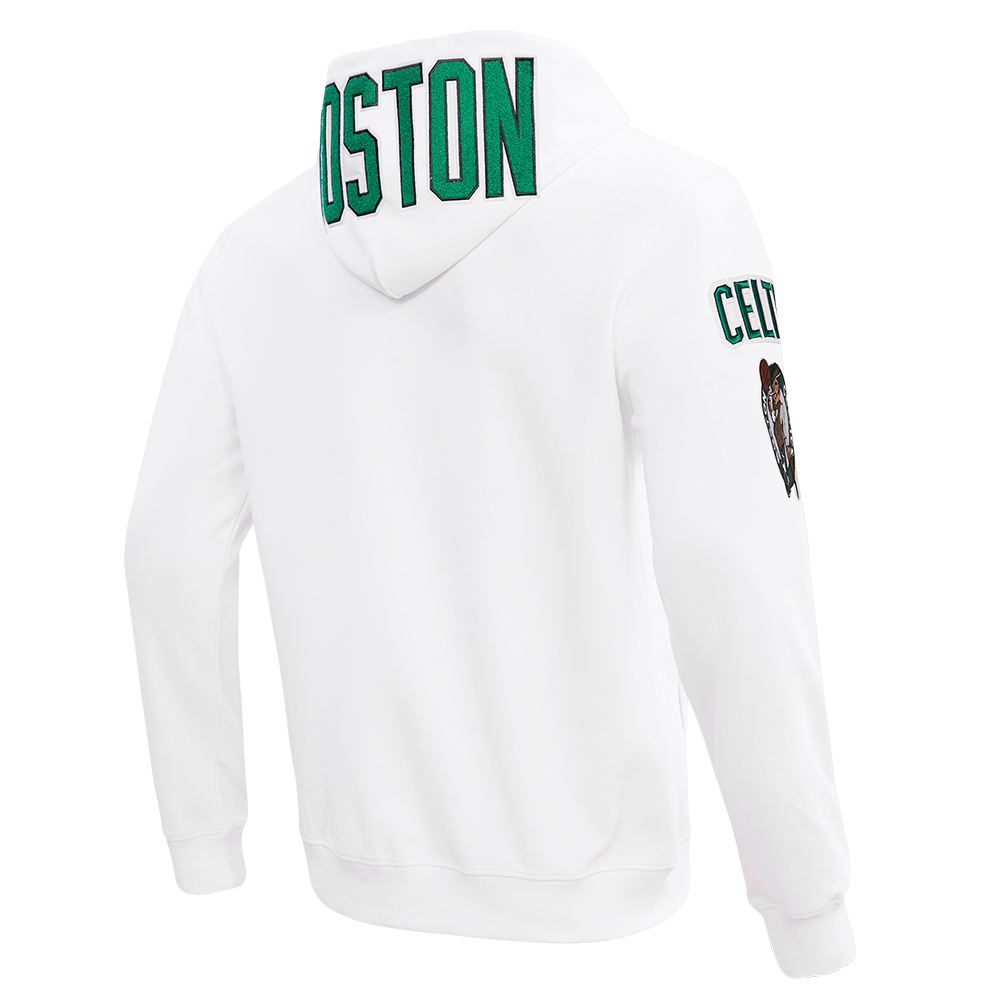 NBA Boston Celtics White Classic Chenille Hoodie