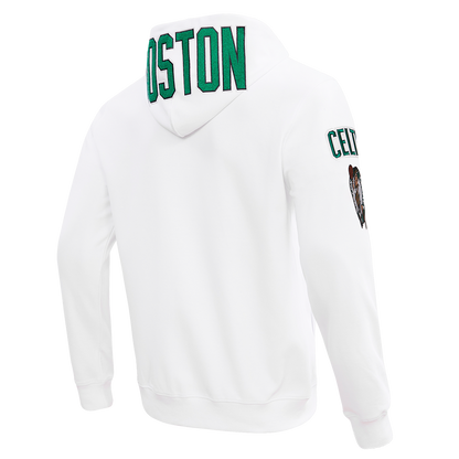 NBA Boston Celtics White Classic Chenille Hoodie