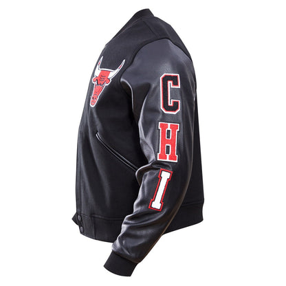 NBA Chicago Bulls Classic Black Varsity Jacket