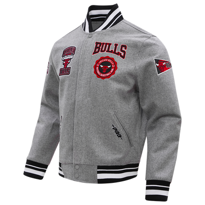 NBA Chicago Bulls Crest Emblem Varsity Jacket