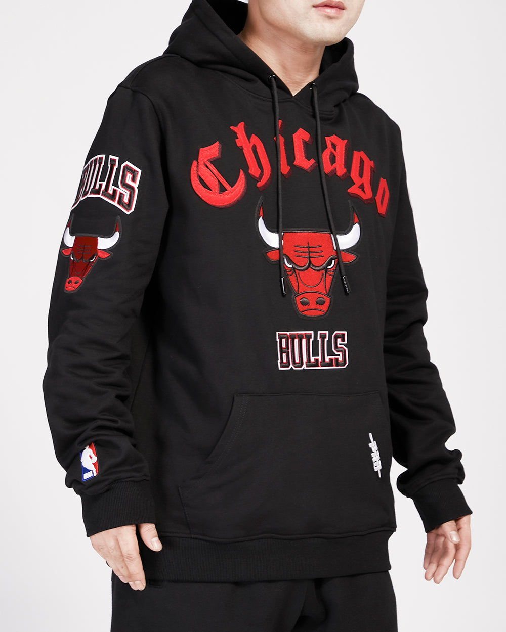 NBA Chicago Bulls Old English Black Hoodie