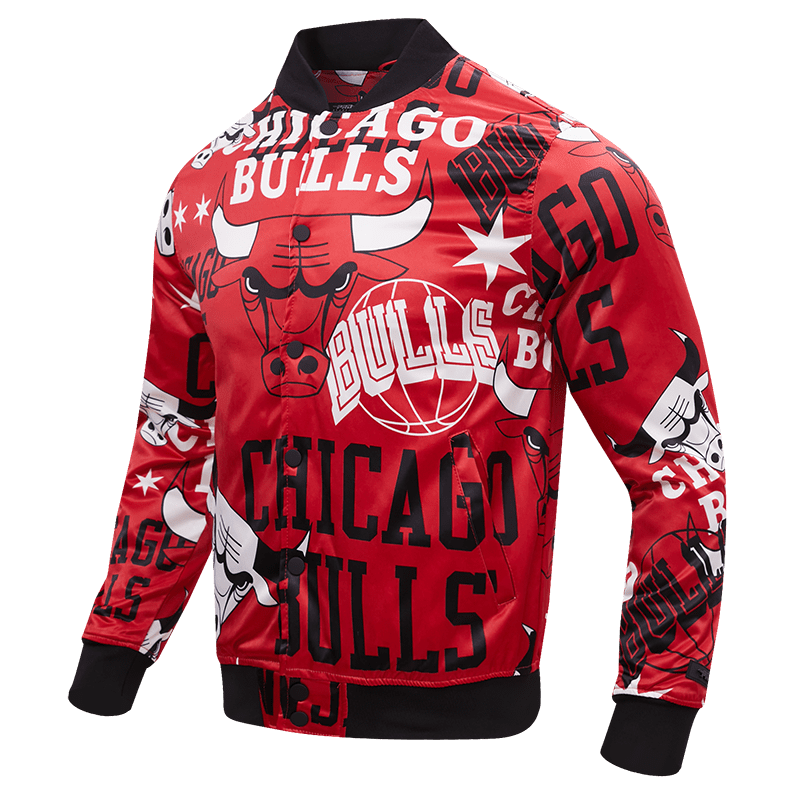 NBA Chicago Bulls Red Satin Jacket