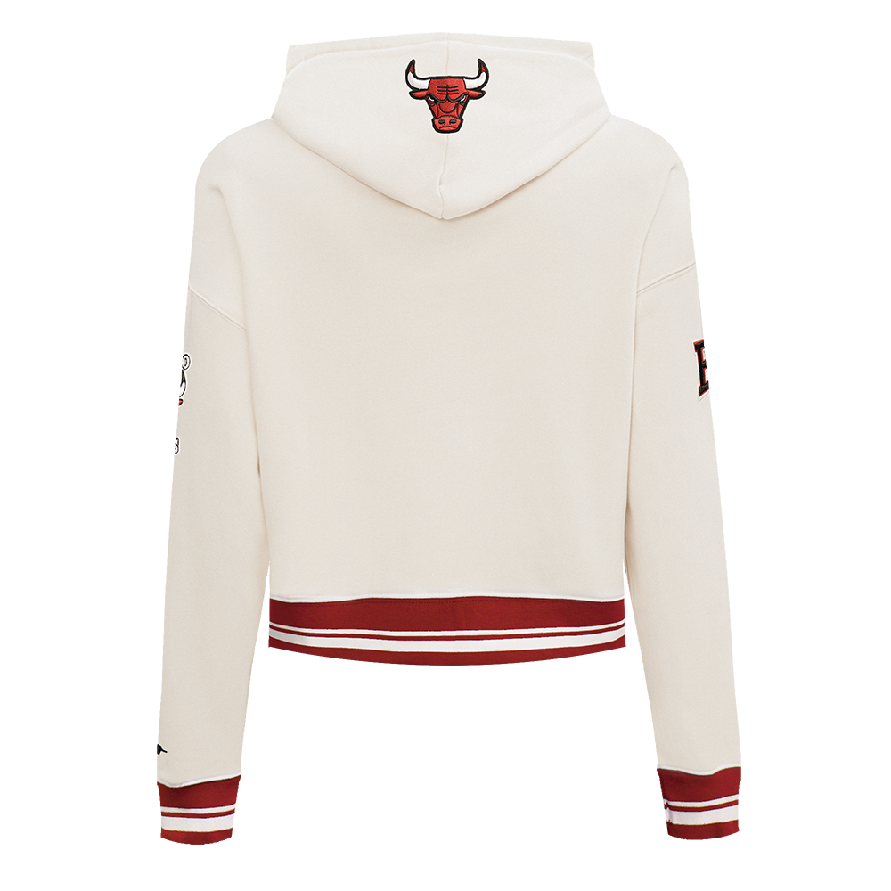 NBA Chicago Bulls Retro Cropped Hoodie