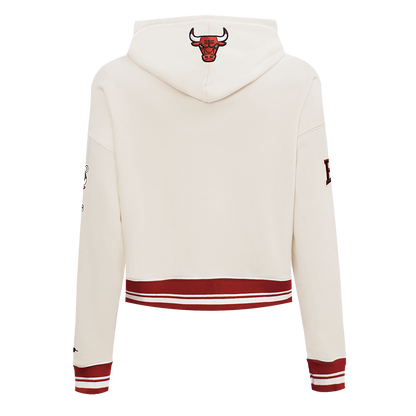 NBA Chicago Bulls Retro Cropped Hoodie