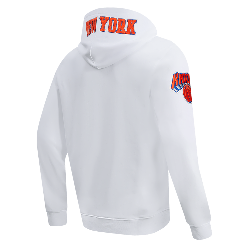 New York Knicks Chenille White Hoodie