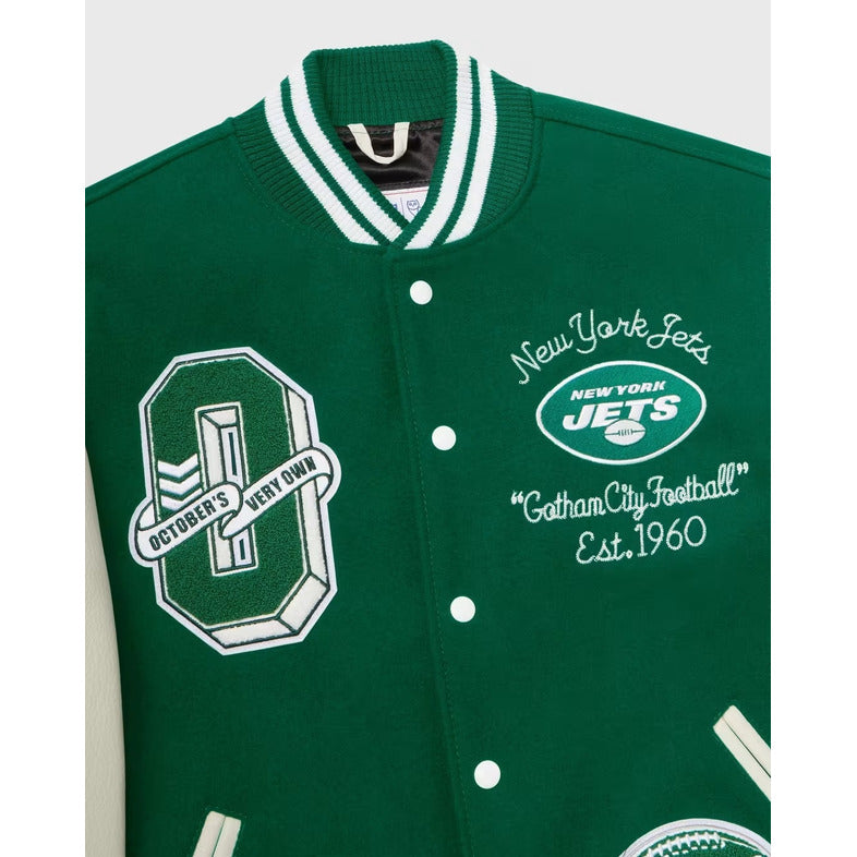 Action Bronson New York Jets OVO Green Varsity Jacket