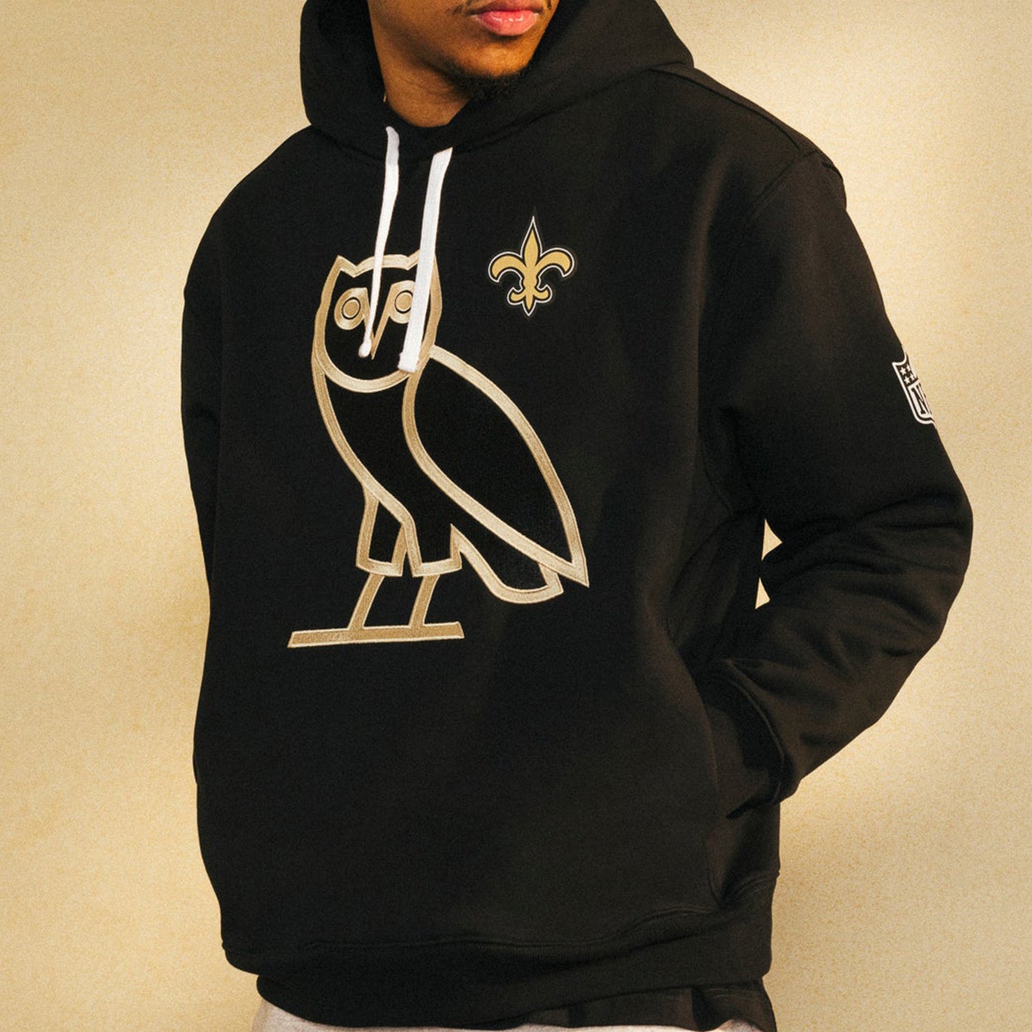 New Orleans Saints OVO Black Hoodie