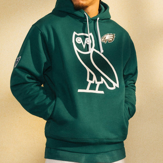 Philadelphia Eagles OVO Green  Hoodie