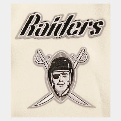 NFL Oakland Raiders Classic Women Rib Wool Varsity Jacket