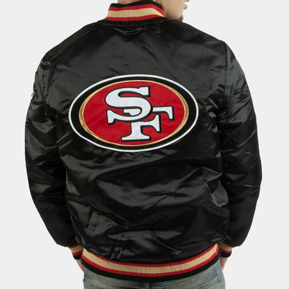 49ears San Francisco Black Varsity Jacket