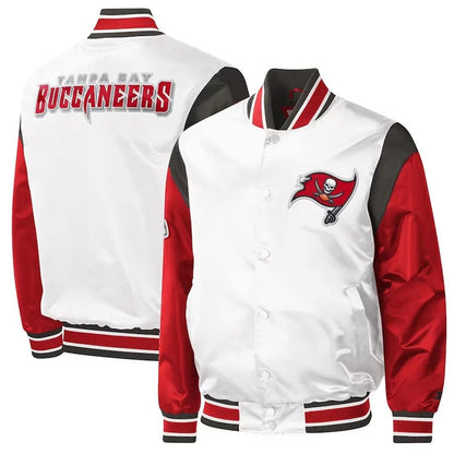 NFL Tampa Bay Men’s Throwback Warm Up Satin Jacket