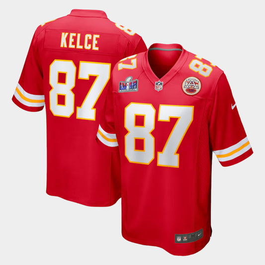 Travis Kelce Cheifs Super Bowl LVIII Game Jersey