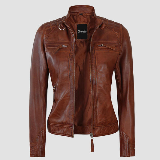 leather jacket womens