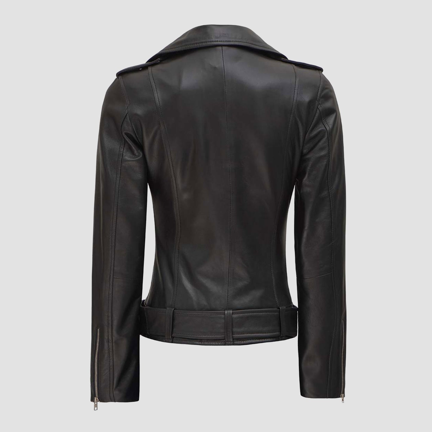 Womens  Black Zip Jacket