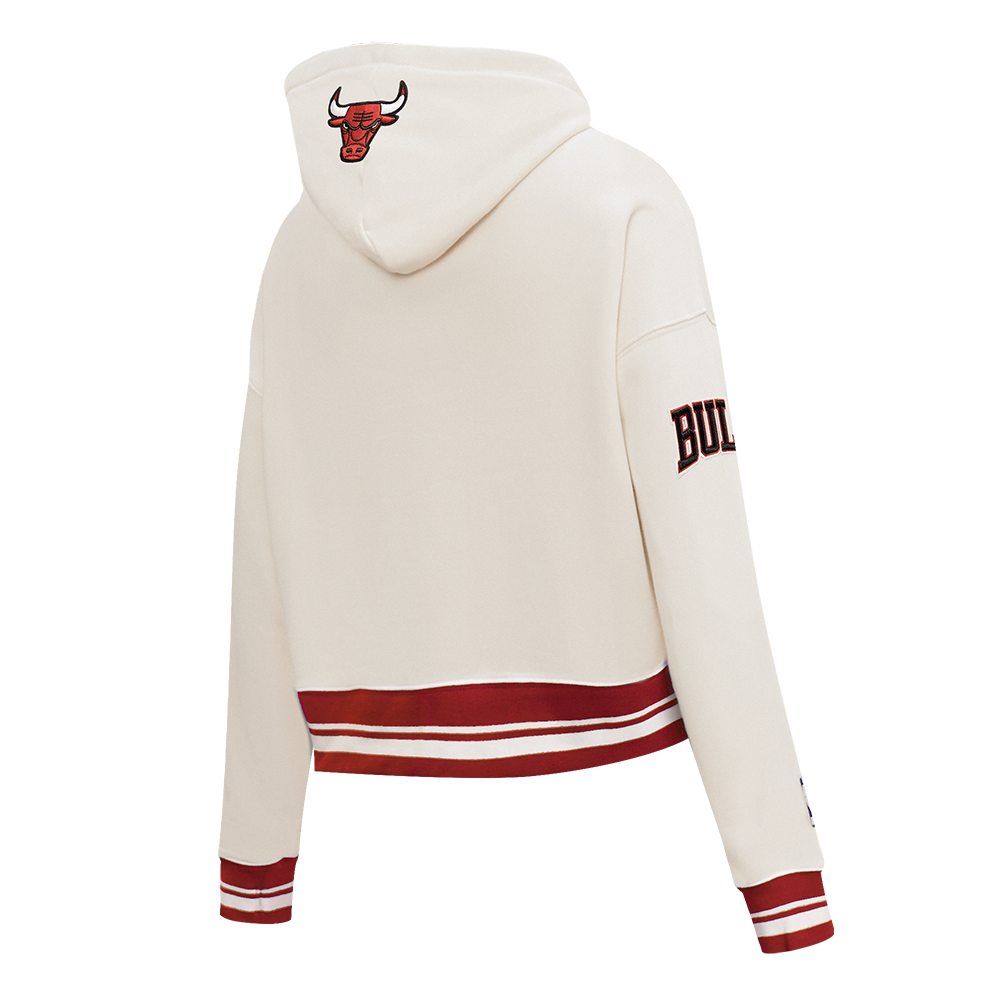 Womens Chicago Bulls Retro Cropped Hoodie