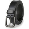 Men’s Casuaal Everyday Leather Jean Belt Black