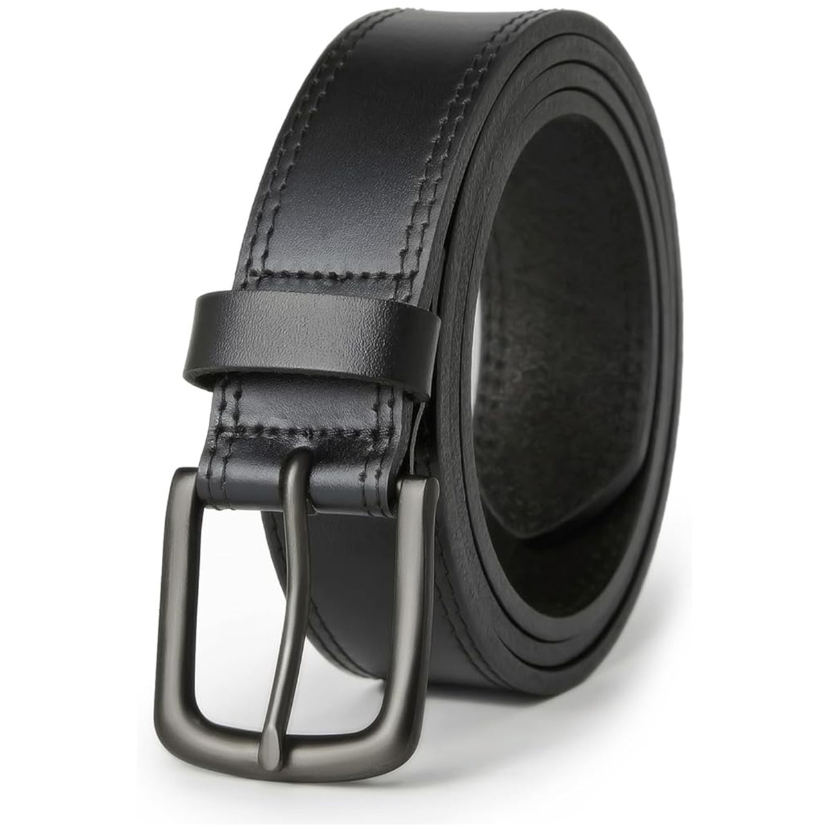 Men’s Casuaal Everyday Leather Jean Belt Black